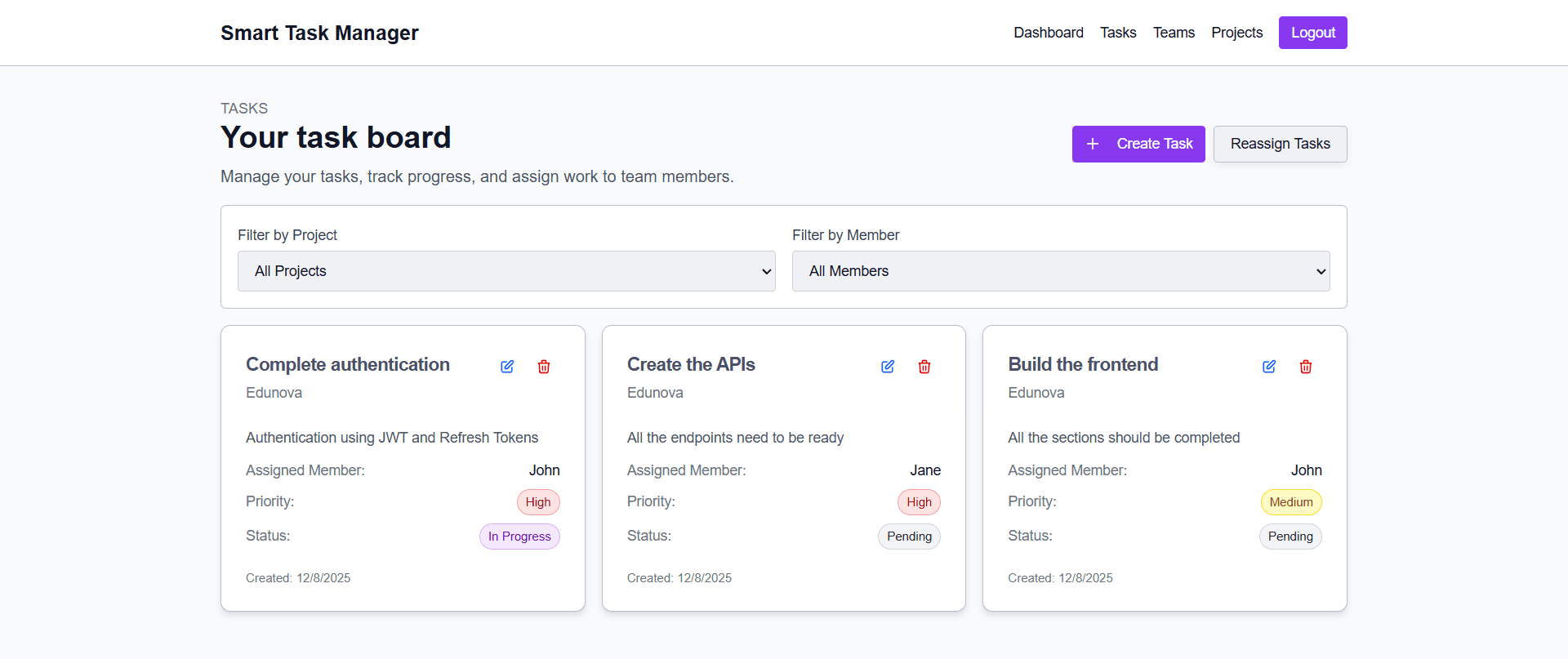 Smart Task Manager